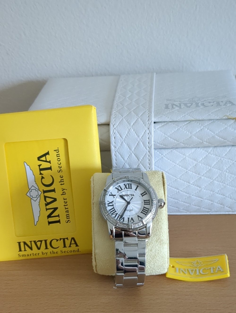 NWT New Invicta Women's Angel Silver Stainless Steel Watch